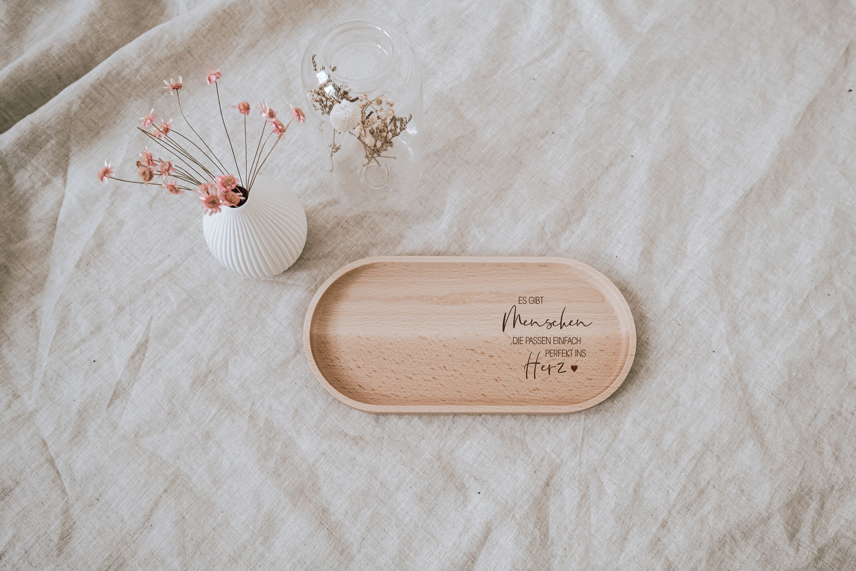 Best Friend Gift Personalized - Wooden Tray With Custom Engraving