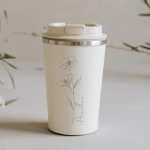 Personalized Travel Mug with Your Text | Custom Engraved Coffee Cup | To-Go Tumbler