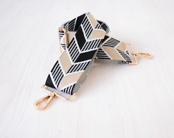 Carrying strap in ethnic motif, to change for handbags, travel bags or accessory for the mobile phone case | Gift idea for the fashion-conscious