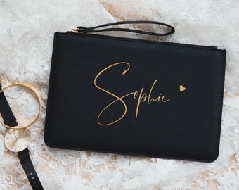 Personalisierte Clutch | Geschenk Freundin | Handtasche mit Namen | Abendtasche | Pouch