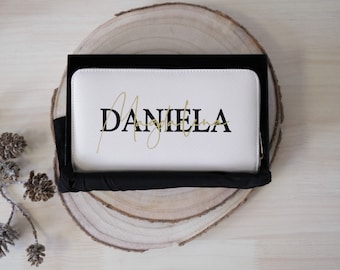 Wallet personalized with name | Wallet for women | Gift for girlfriend or mother | Clutch | Zip Wallet | Gift idea