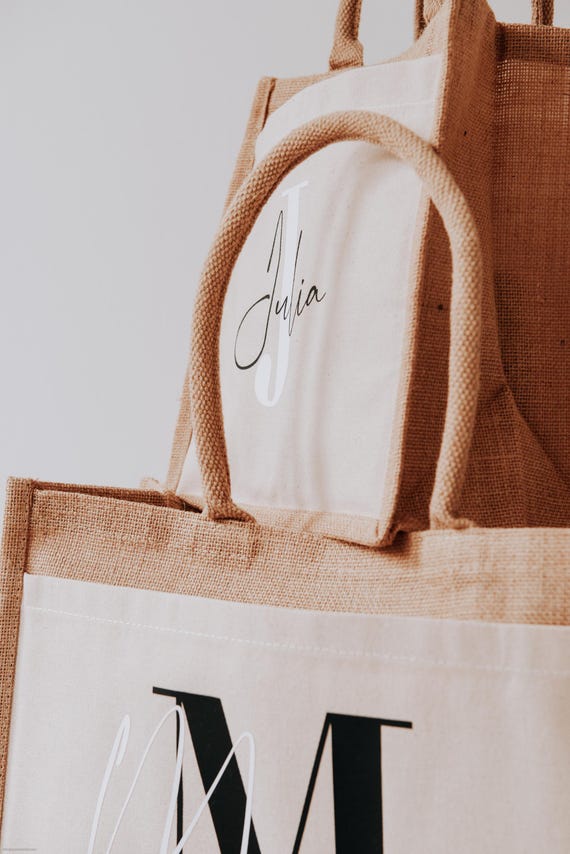 Juta Borse Iniziali Nome Juta Borsa Con Iniziali Nome MAYRA Borsa