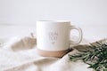 Personalized ceramic mug with your text | Stoneware mug with your own engraving | Natural and unglazed base