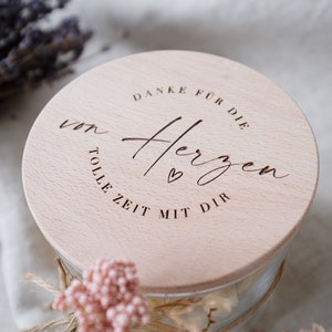 Nahaufnahme des Deckels zur Personalisierung