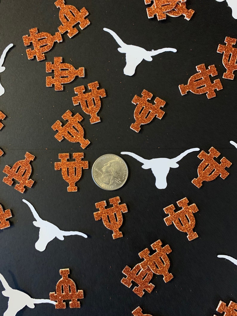 UT Austin Inspired Confetti University of Texas at Austin Etsy