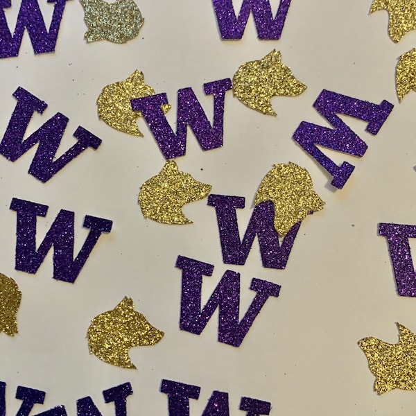 University of Washington Confetti - UW Table Scatter - U Dub