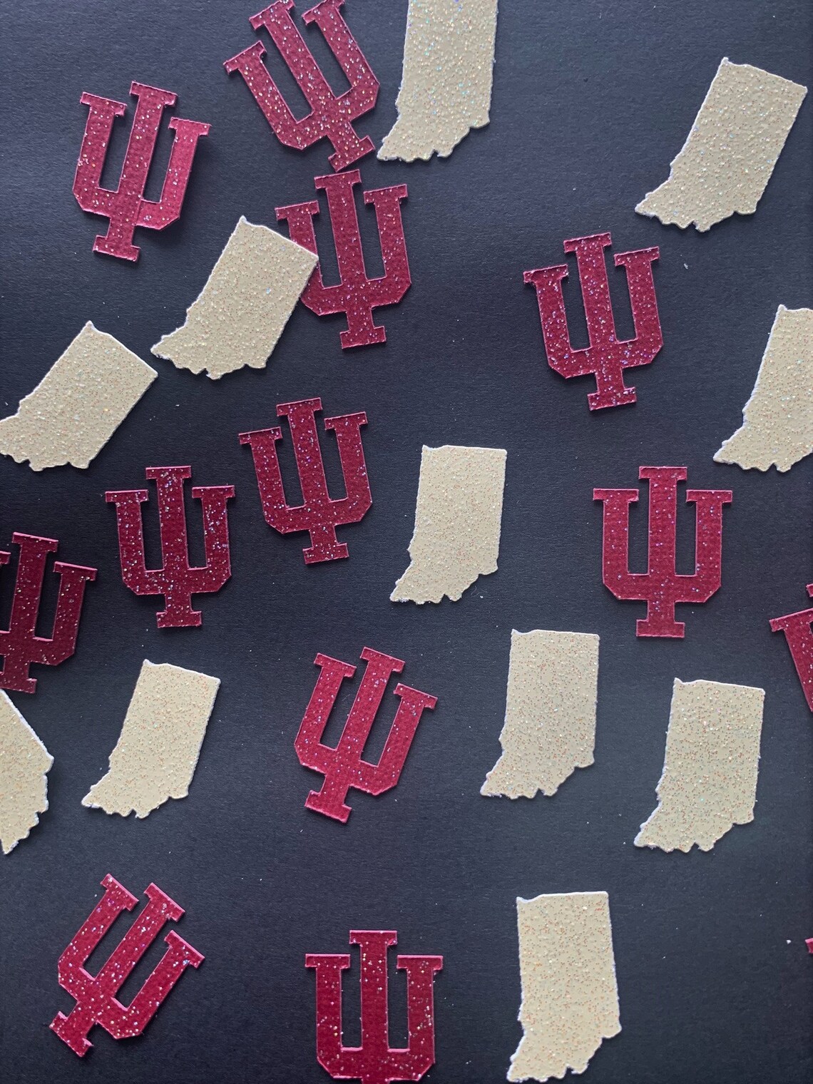Indiana University Confetti IU Confetti Indiana University Etsy