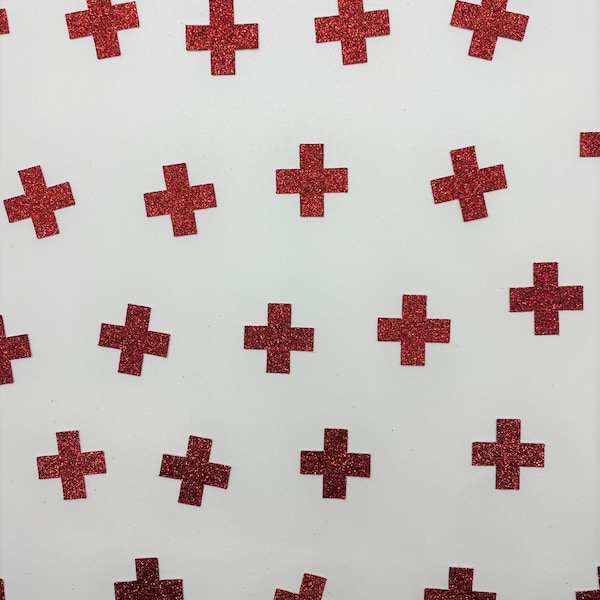 Medical Cross Confetti - Medical Cross Table Scatter - Red Cross