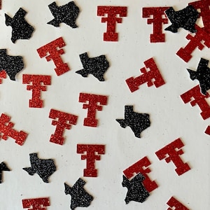 Texas Tech University Inspired Confetti - TTU Inspired Table Scatter - Texas Tech - Party Decor - Graduation
