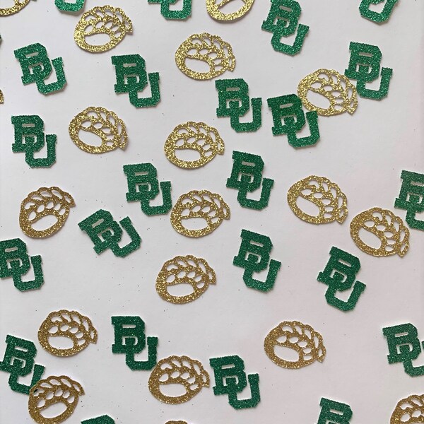 Baylor University Inspired Confetti - Baylor Inspired Table Scatter - Party Decoration - Graduation