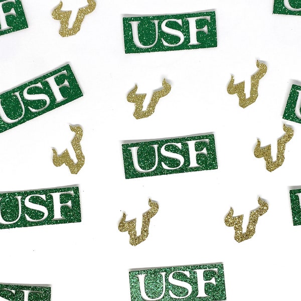 USF Confetti - University of South Florida Confetti - USF table scatter - University of South Florida Table Scatter