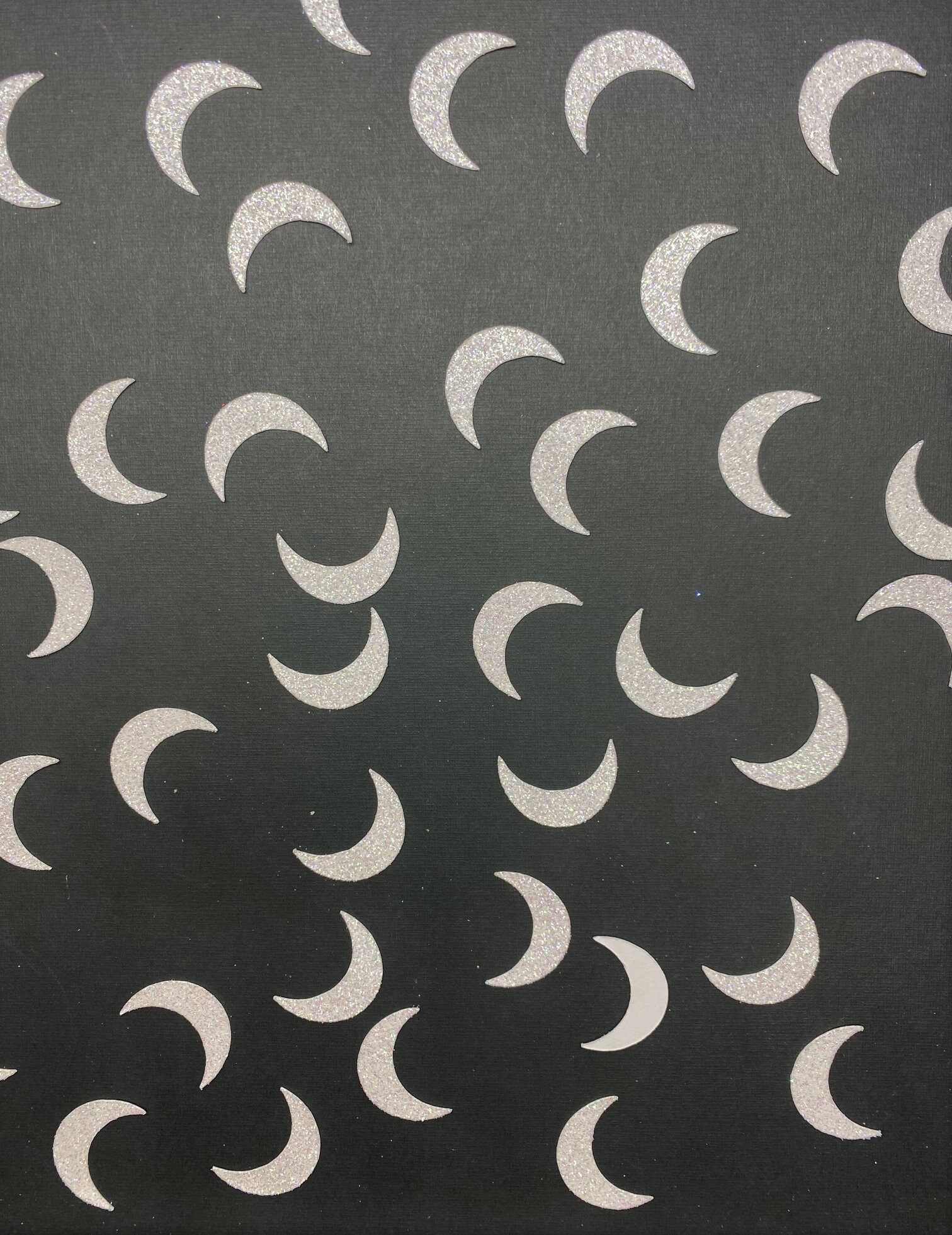 Crescent Moon Confetti Moon Confetti Crescent Moon Table Etsy