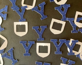 Yale University Confetti - Yale  Table Scatter - Party Decoration - Graduation