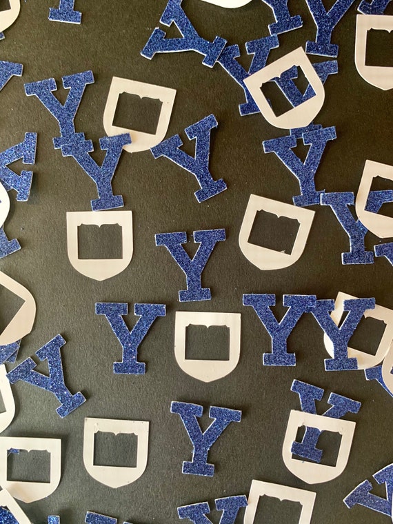 Yale University Inspired Confetti Yale Inspired Table Etsy