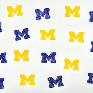 University of Michigan Confetti - UM Table Scatter - Go Blue