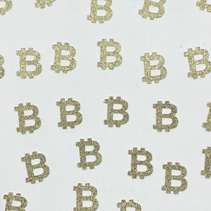 Bitcoin Confetti - Bitcoin Table Scatter - Cryptocurrency Confetti