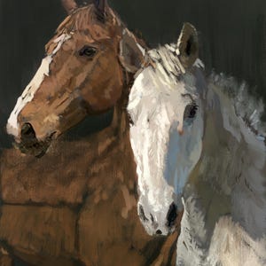 Retrato de caballo personalizado, retratos de mascotas personalizados, pintura de caballo personalizada, retrato de mascota, monumento conmemorativo para mascotas, arte con caballos, arte original, retrato equino