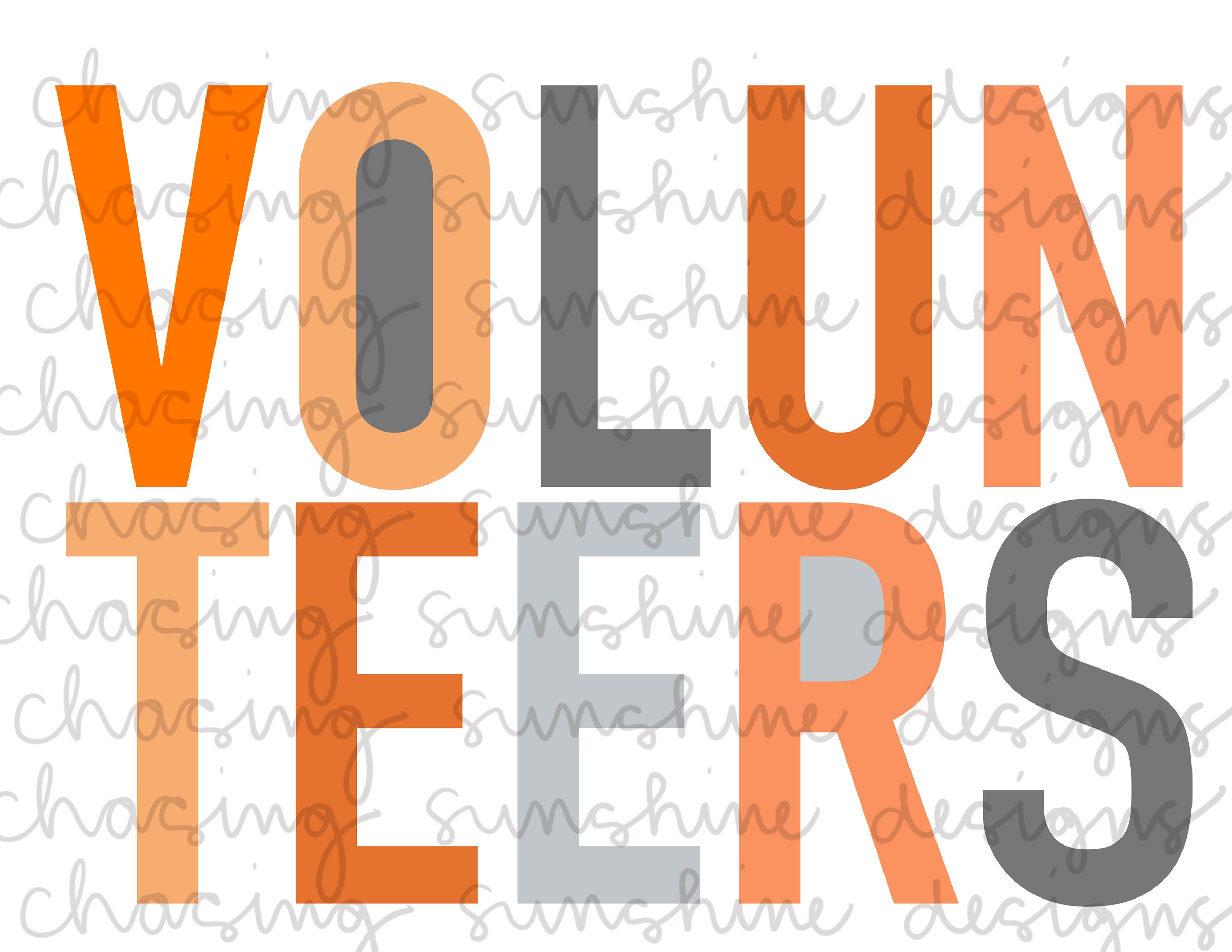 Volunteers | Orange | White | Football | School Spirit | Team Pride |…