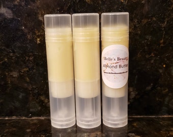 Almond Butter Lip Balm Organic Pack of 3