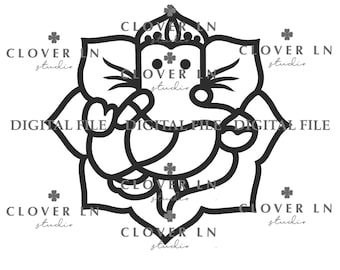 Ganesha Digital File For Cricut, Ganesha SVG file, Indian pooja decor, Digital file, Gruhapravesam, Kolam, Muggu