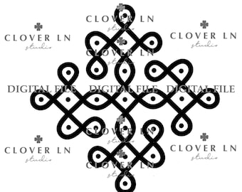Kolam Digital File For Cricut, SVG file for Cricut Silhoutte Cameo, Indian pooja decor, Digital file, Muggu Digital file