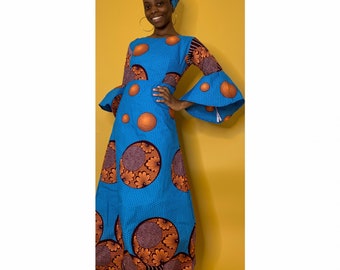 straight ankara gown