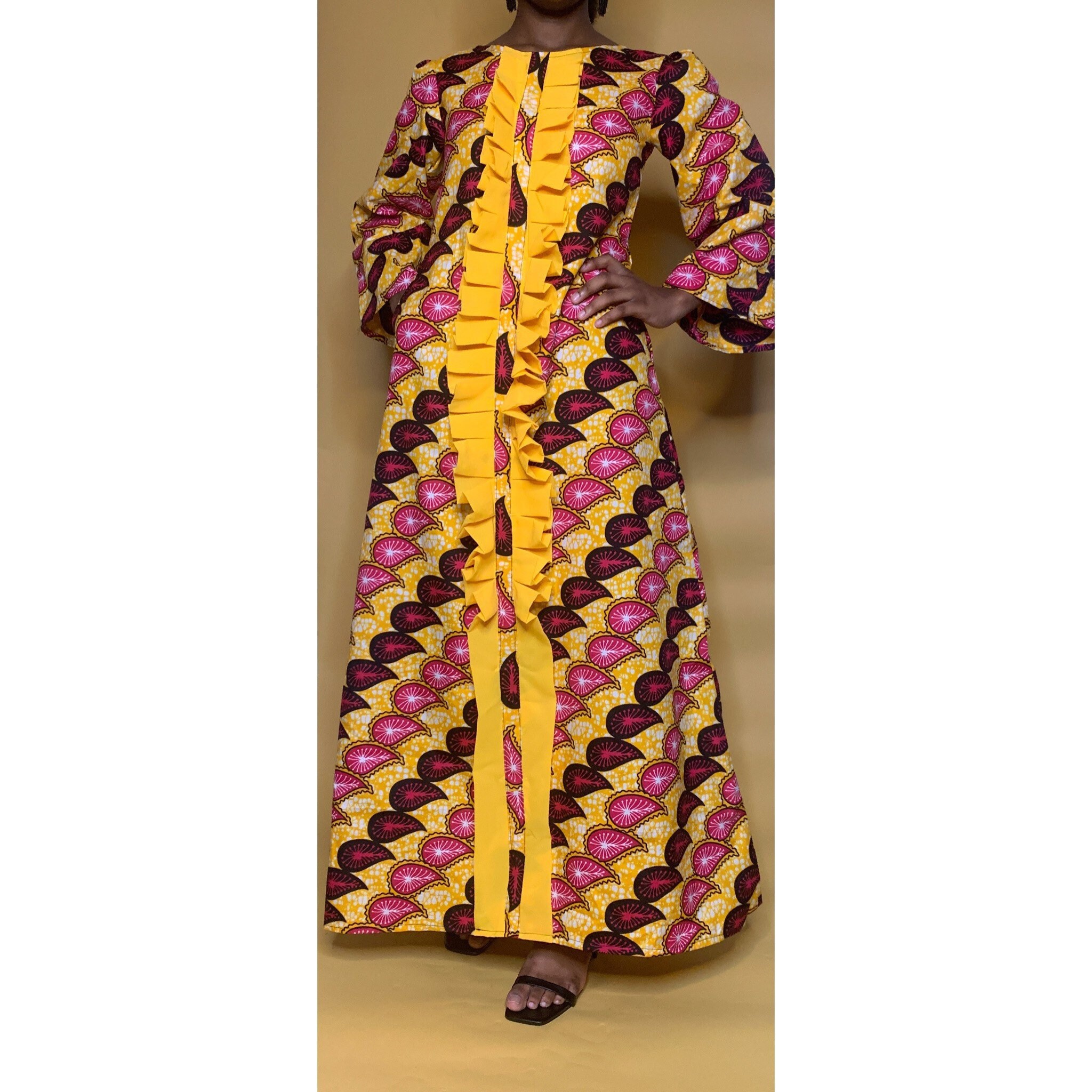 ankara a line gown
