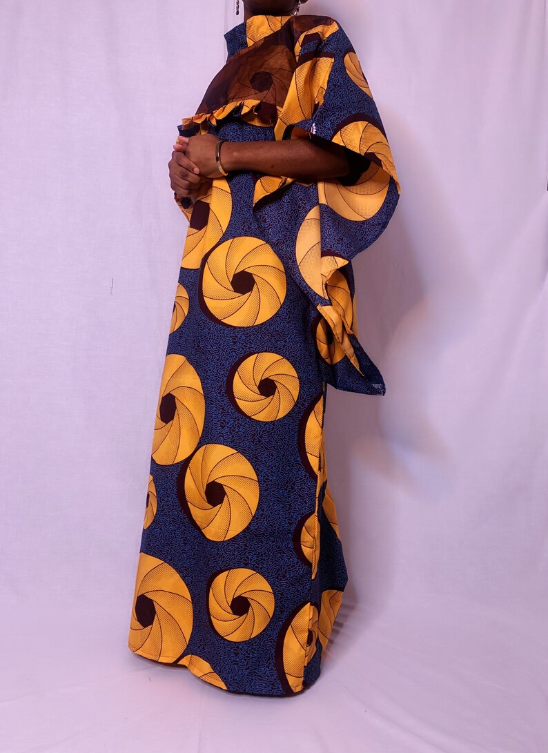 Ankara Print Boubou Gown Plus Size Dress Nigeria Dress Etsy UK