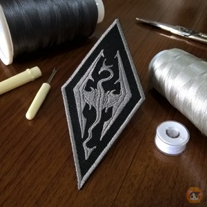 Skyrim - Embroidered Patch - The Elder Scrolls - Videogame Emblem