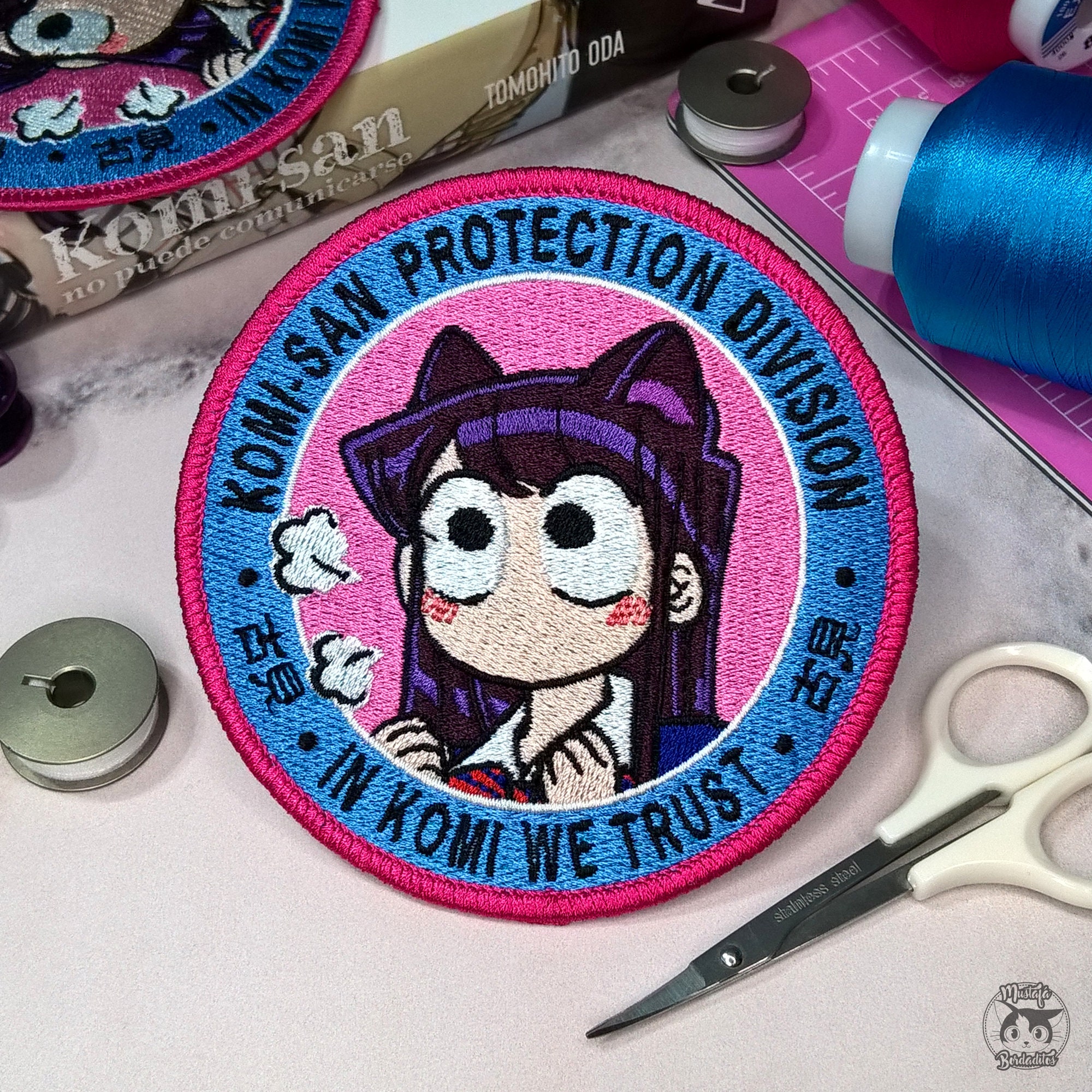 Anime Waifu - embroidered patch 10x10 CM