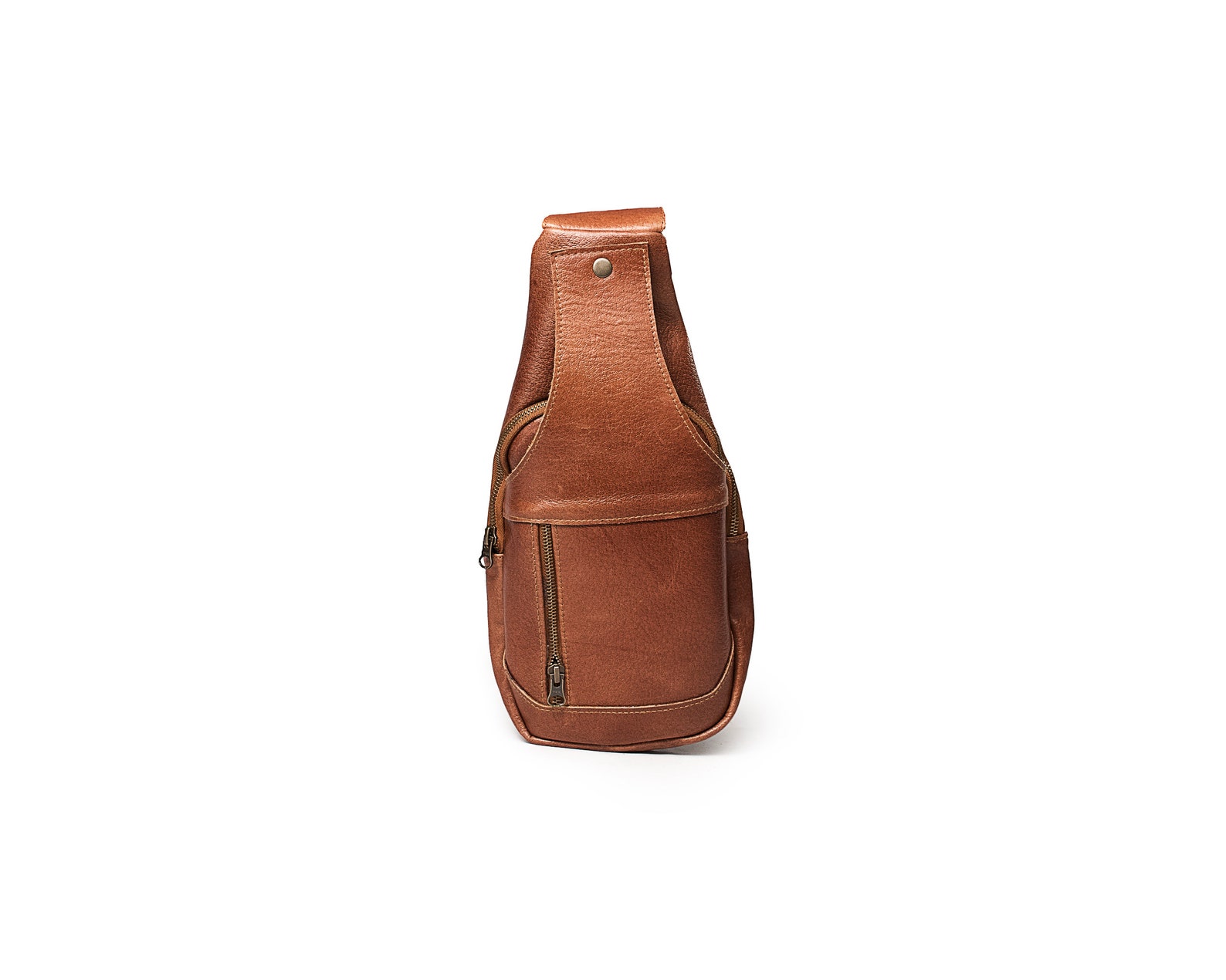 Mens Leather Sling Bag, Travel Document Holder, Sling Bag, Crossbody