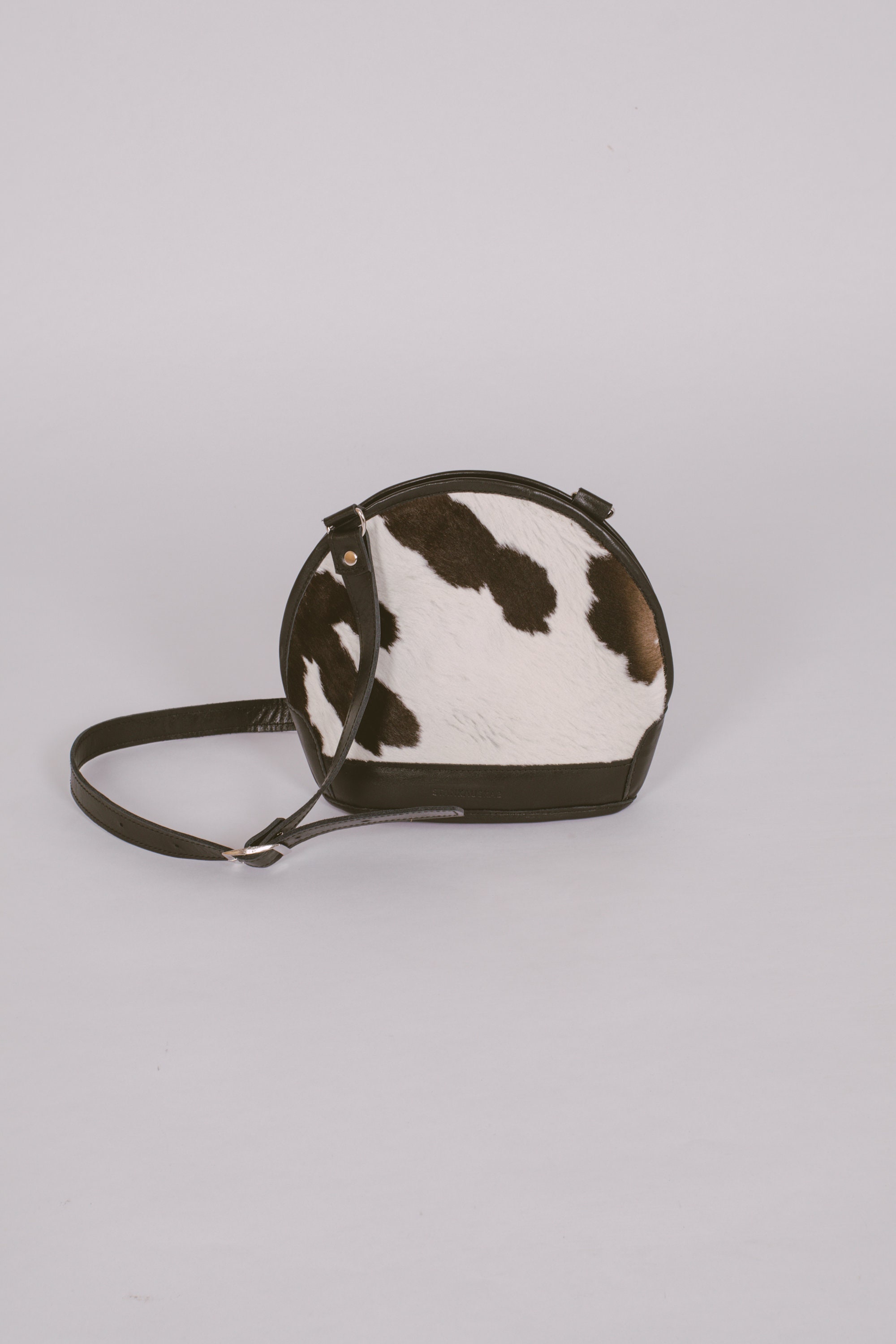 Cowhide Bag Flat Leather Cross Body Bag Hair on Hide Purse Etsy