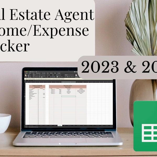 Income and Expense Tracker / Real Estate Agent Tax Prep / Realtor Taxes 2023 und 2024