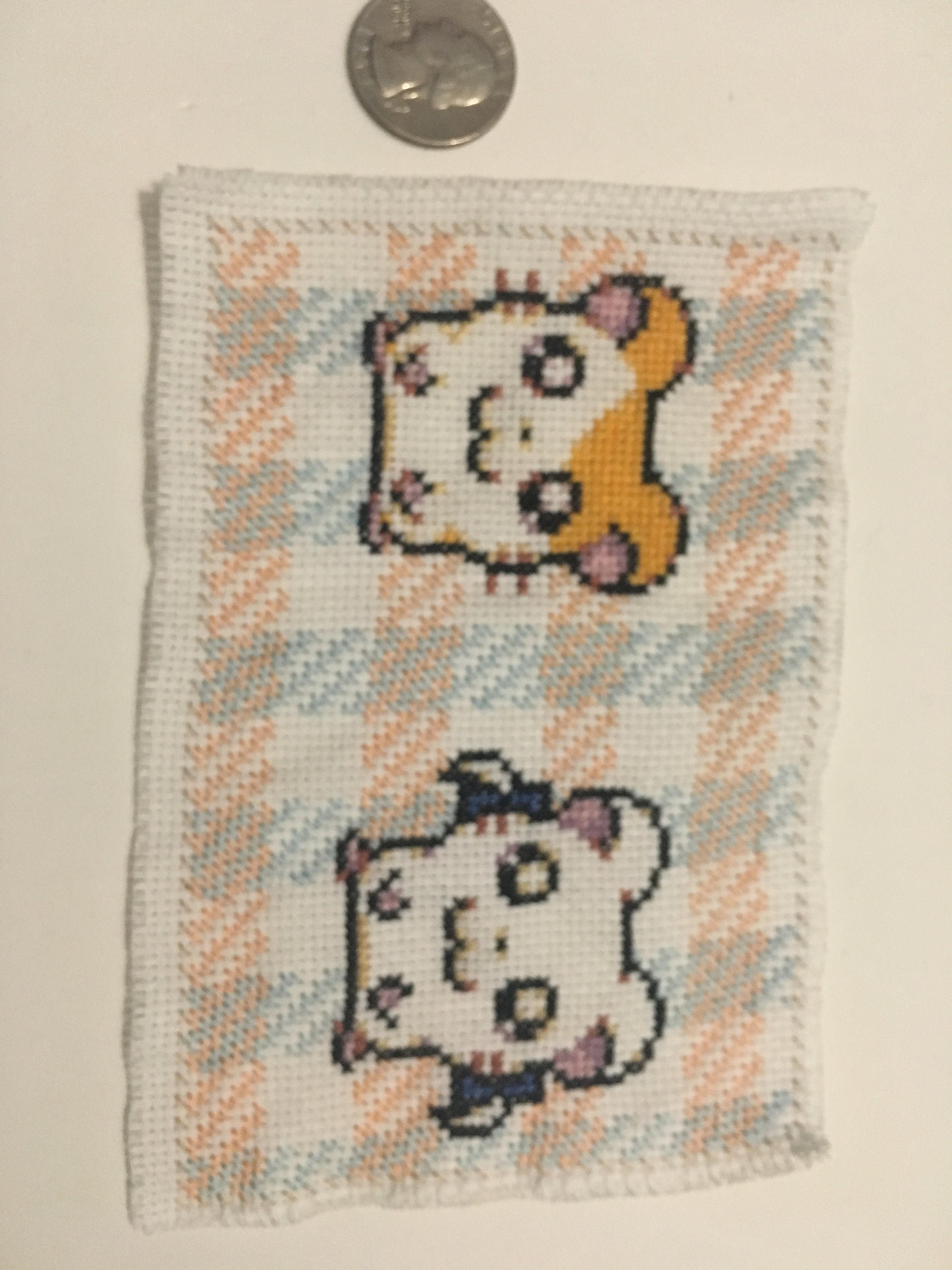 Hamtaro and Bijou cross stitch pattern, Instant Download, cute cross stitch,  Free shipping, PDF