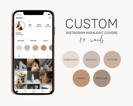 Custom Instagram Highlight Covers Instagram Highlights | Etsy