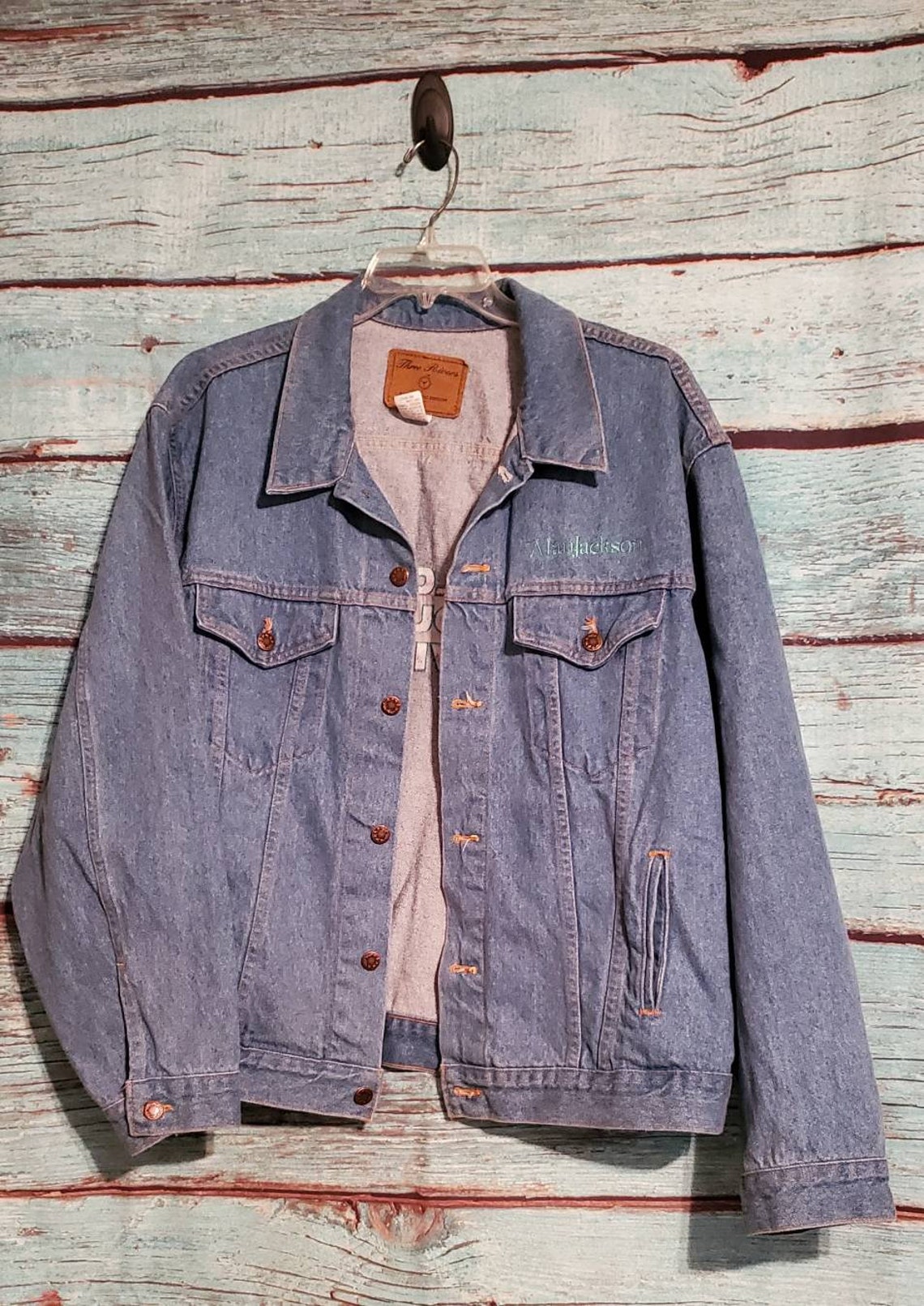 VTG Alan Jackson Denim Jacket A Lot About Livin Etsy