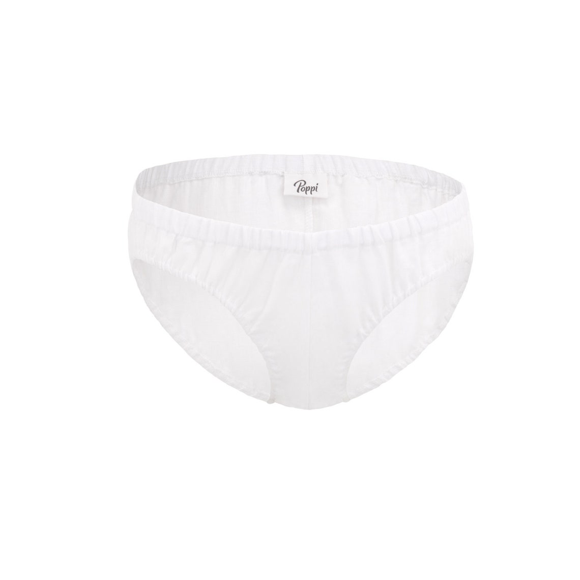 Organic White Linen Panties, Linen Knickers for Women, Linen Undies