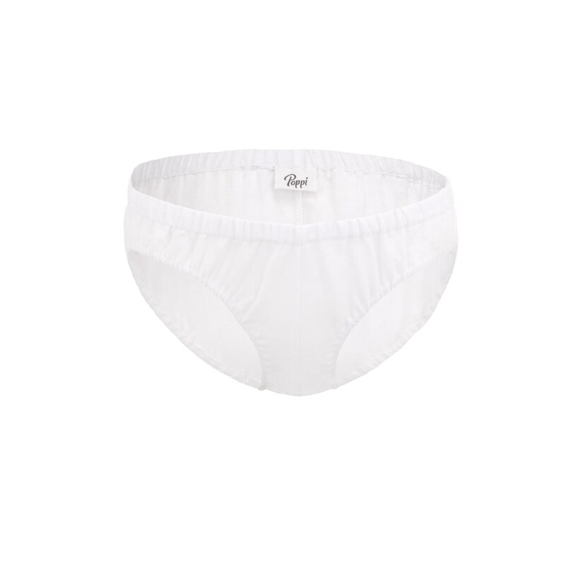 Organic White Linen Panties, Linen Knickers for Women, Linen Undies