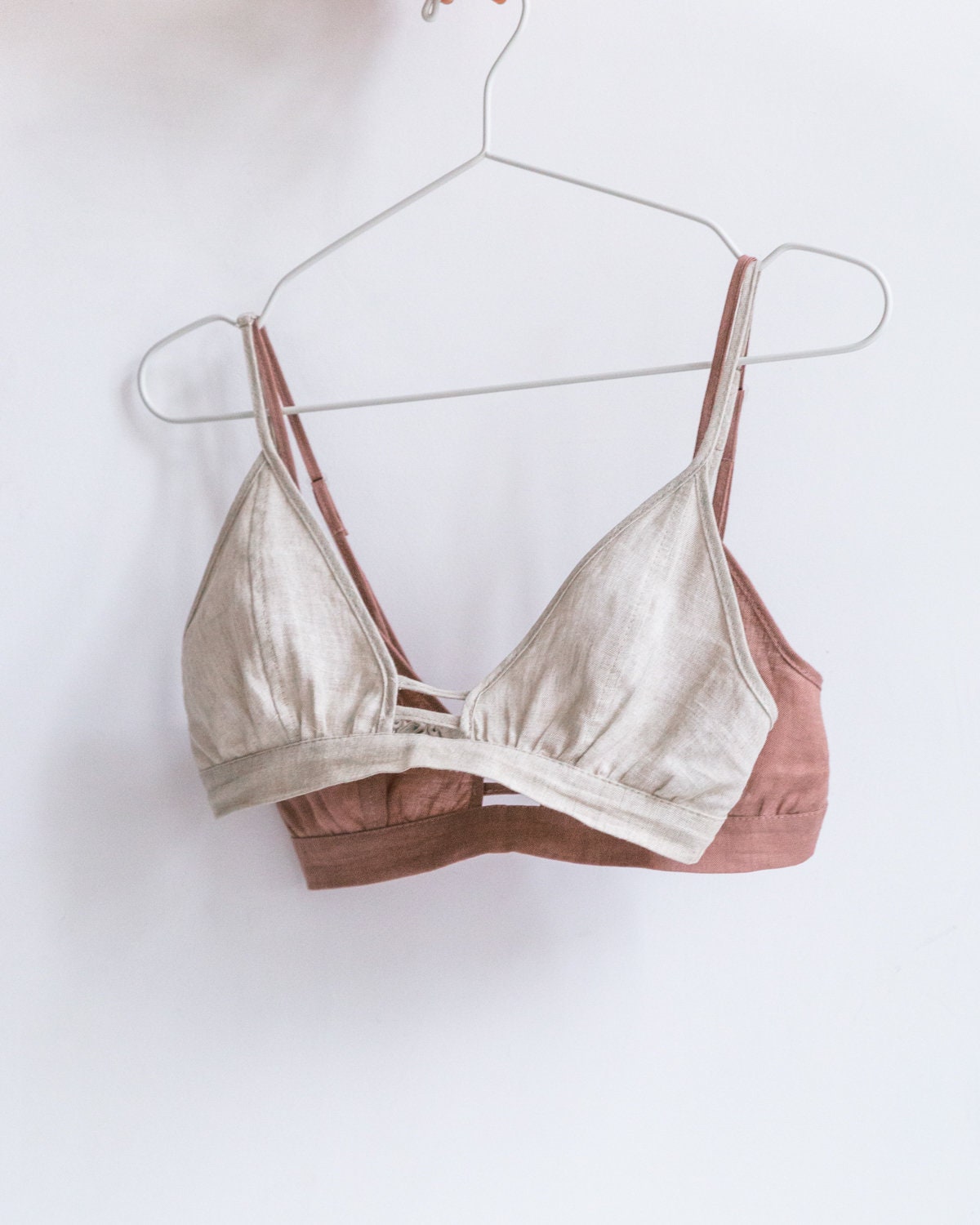 Organic Linen Bralette For Women Bra NATURAL