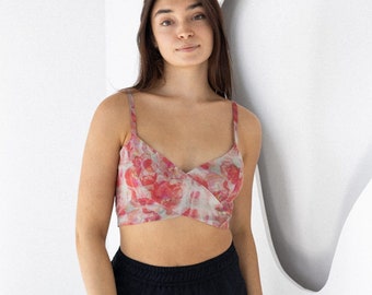 Organic Linen Bralette For Women Bra TOP LINEN