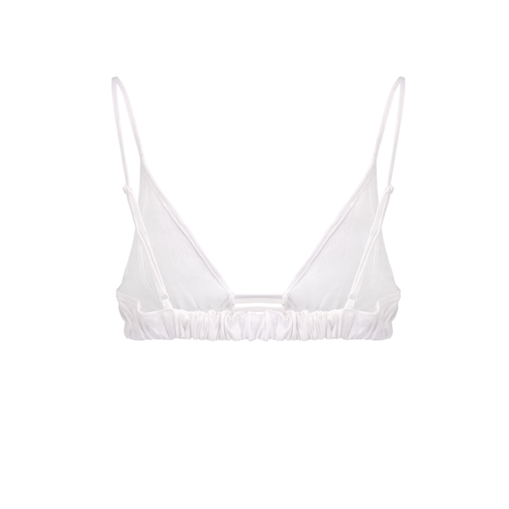 WHITE LINEN BRALETTE