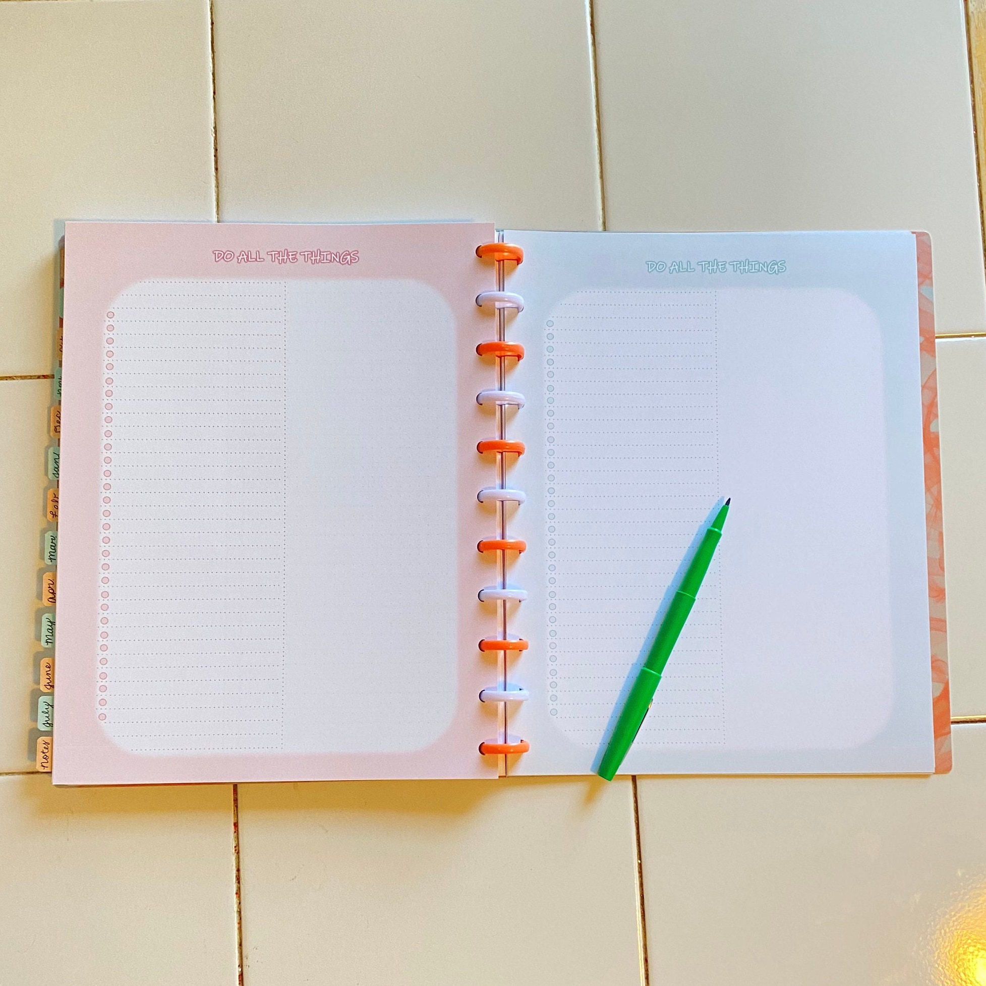 CUSTOMIZABLE Discbound Teacher Planner, Math Teacher Planner, Weekly ...