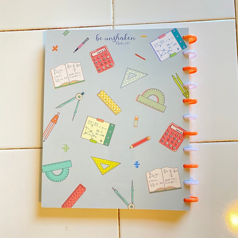 CUSTOMIZABLE Discbound Teacher Planner, Math Teacher Planner, Weekly ...