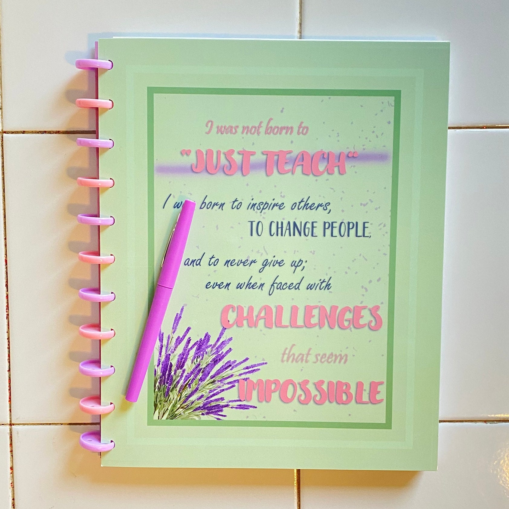 CUSTOMIZABLE Discbound Teacher Planner, Math Teacher Planner, Weekly ...