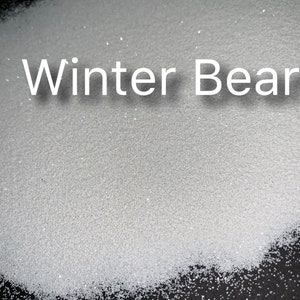 Winter Bear glitter,Pure white glitter,white glitter,polyester glitter,Resin Glitter
