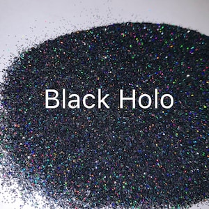 Black Holo glitter,holograhic glitter,