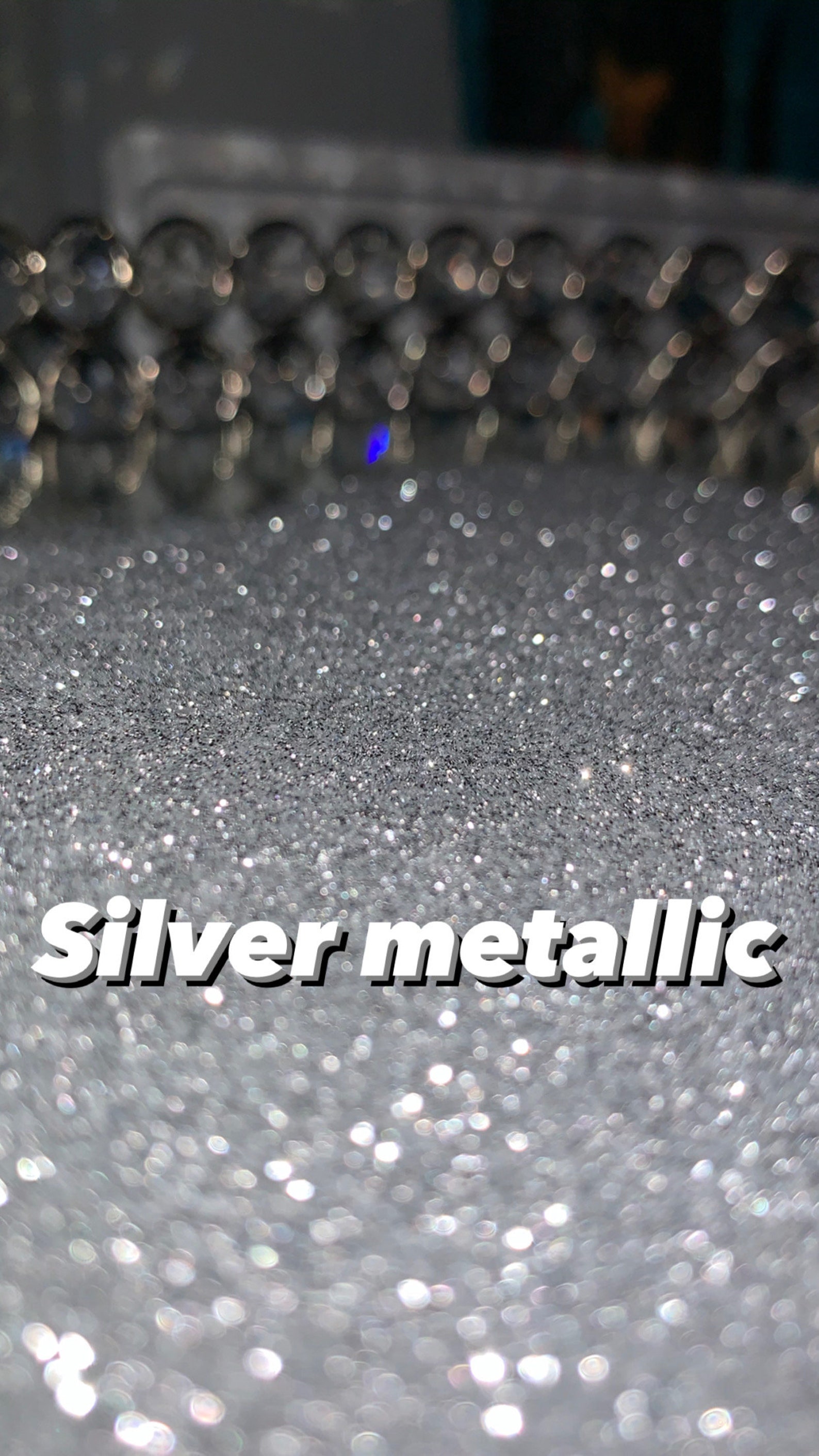 Silver Metallic glittersilver glitter Etsy