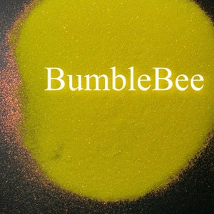 Glitter in poliestere, glitter in resina, glitter giallo, glitter iridescente