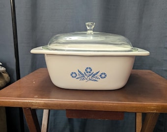 Corning Ware 4 quart Dutch Oven Casserole Dish P-34-B with Dome Glass Lid - Slightly Used - Shipping Included