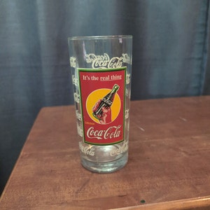 Vintage Coca-Cola Collectible Glass - "It's the Real Thing. Drink Coca-Cola" - Coca-Cola Collectible Glass